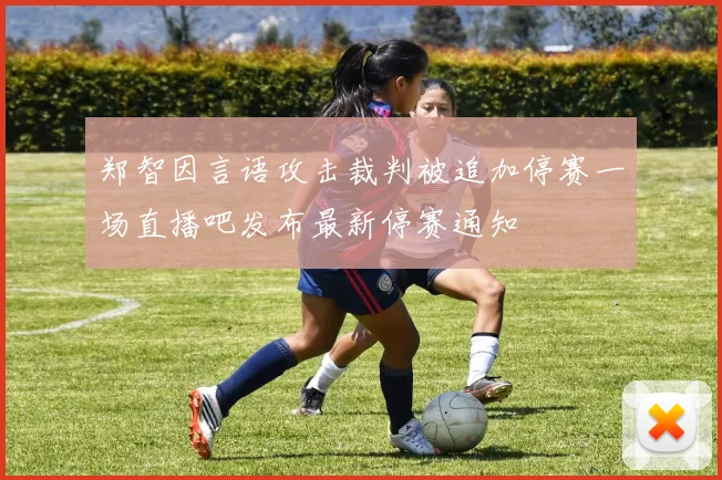 郑智因言语攻击裁判被追加停赛一场直播吧发布最新停赛通知